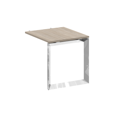 Onix Direct Lux Брифинг-приставка О-обр. м/к M-O.MO-BR-7 Дуб Аттик/Нержавеющая Сталь/Хром 780*720*75