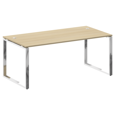 Metal System Direct Стол рабочий руковод. О-обр. м/к БО.СРР-5.9 Акация Лорка/Нержавеющая Сталь 1800*
