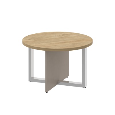 Shift Стол журнальный, круглый SK.SG-KR-70 Тиквуд Светлый/Капучино 700*700*450