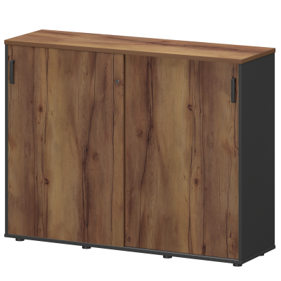 Тумба-купе Смарт СМТ-15.11К Тип2 Графит/Таксония (1496x444x1150)