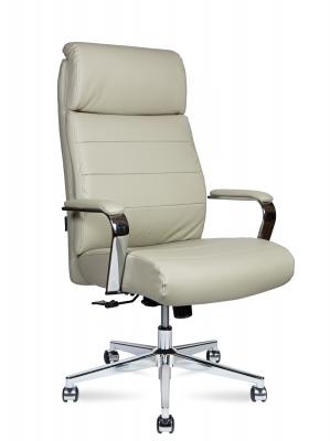 Кресло офисное / Atlant / бежевая экокожа