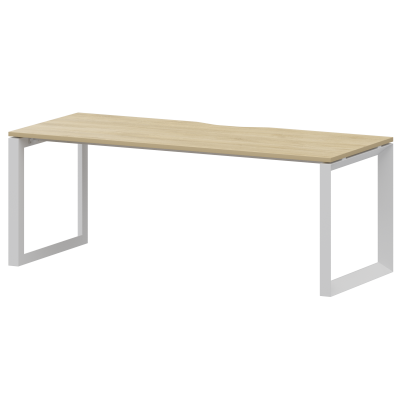 Стол на металлокаркасе Аргентум-МП НТМП.О-200 Баттл Рок/Белый (2000x730x750)