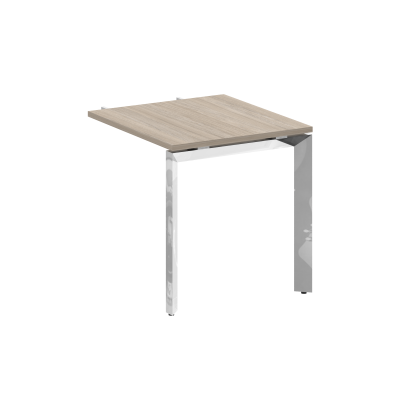 Onix Direct Lux Брифинг-приставка П-обр. м/к M-O.MP-BR-7 Дуб Аттик/Нержавеющая Сталь/Хром 780*720*75