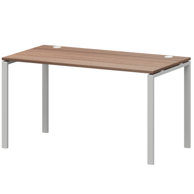 Стол на металлокаркасе АМ-001.60 Темный шимо/Белый xx Арго-М