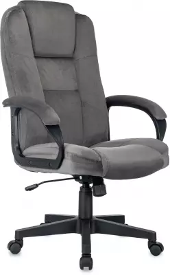 Кресло руководителя Бюрократ CH-800 Fabric темно-серый крестов. пластик
