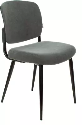 Стул для дома Бюрократ CH-K8 серый Alfa 44 металл черный на ножках (CH-K8_1/GREY)