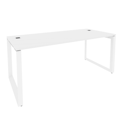 Onix Direct Стол рабочий руководителя на О-образном м/к O.MO-SRR-5.8 Белый Бриллиант/Металл Белый 17