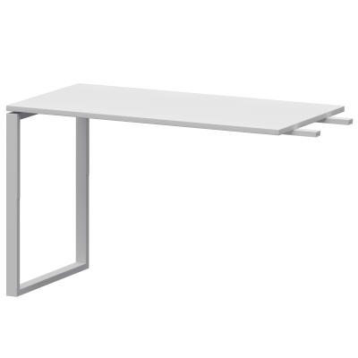 Бриф-приставка на металлокаркасе Арго-М АМ.О-120.60 Белый/Белый (1200x600x760)