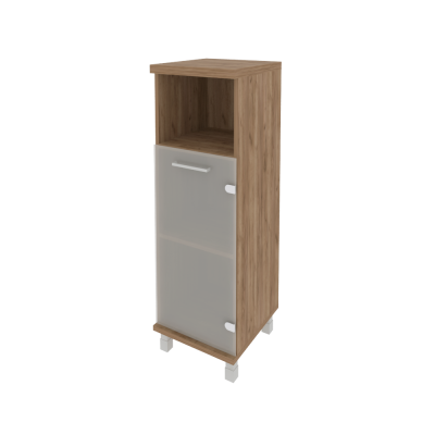 First Шкаф средний узкий правый KSU-2.2 (R) Дуб Табак 401*432*1260