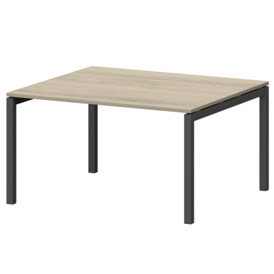 Стол переговорный на металлокаркасе Смарт СМСП-П-14.123.Пр50 Кронберг/Антрацит (1400x1236x750)