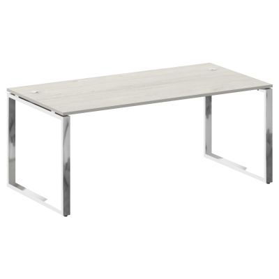 Metal System Direct Стол рабочий руковод. О-обр. м/к БО.СРР-5.9 Дуб Наварра/Нержавеющая Сталь 1800*9