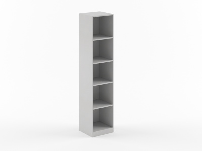 Стеллаж узкий SR-5U Серый 386*359*1815 SIMPLE