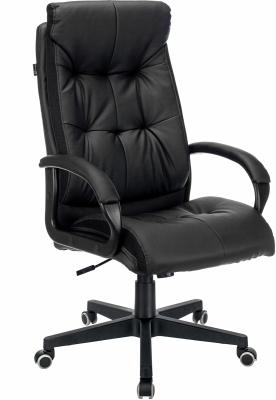 Кресло руководителя Бюрократ CH-824 черный экокожа крестов. пластик