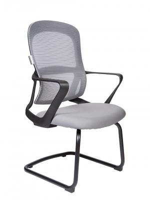 Кресло офисное / Play CF grey / черный пластик / серая ткань / серая сидушка