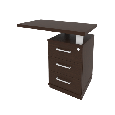 First Тумба приставная с топом правая KTP-1 (R) Венге Цаво 900*500*765