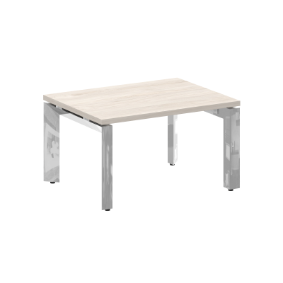 Onix Direct Lux Стол журнальный П-обр. м/к M-O.MP-SJ-1 Денвер Светлый/Нержавеющая Сталь/Хром 780*600