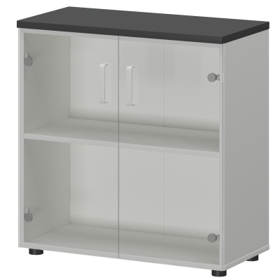 Шкаф Смарт СМШ-28С2 Белый/Графит (792x380x835)