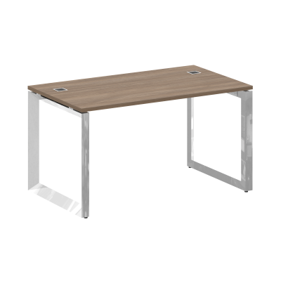 Onix Direct Lux Стол руководителя О-обр. м/к M-O.MO-SRR-3.8 Дуб Аризона/Нержавеющая Сталь/Хром 1380*
