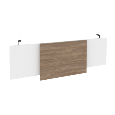 Onix Direct Царга стола руководителя O.M-CSR-4 Белый Бриллиант/Дуб Аризона/Металл Антрацит 1340*450*