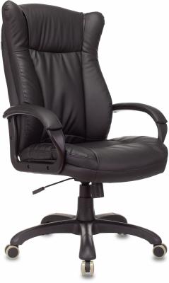 Кресло руководителя Бюрократ CH-879N черный экокожа крестов. пластик