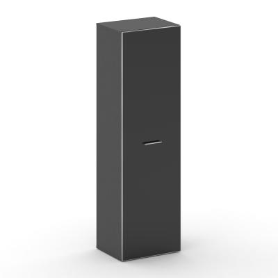 Cross Шкаф средний высокий универсальный CR.SM-102 black Базальт/Лакобель Черный 600*460*2000