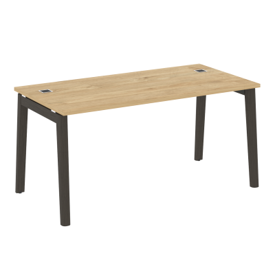 Onix Wood Direct Стол руководителя OW.SRR-4.8 Тиквуд Светлый/Дуб Темный/Металл Антрацит 1580*800*750