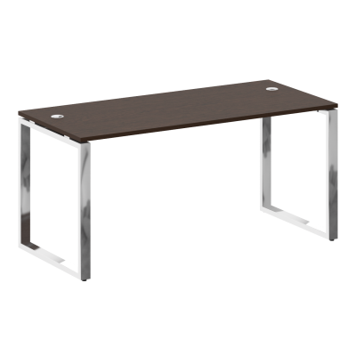 Metal System Direct Стол рабочий руковод. О-обр. м/к БО.СРР-4.7 Венге Цаво/Нержавеющая Сталь 1600*72