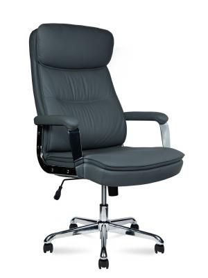 Кресло офисное / Atlas / (grey)  серая экокожа