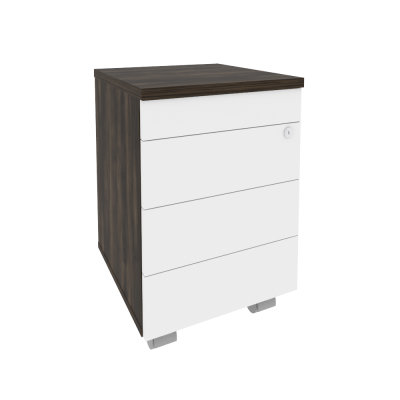 Onix Direct Тумба мобильная (TIP-ON) O.TM-3 TIP Дуб Мали/Белый Бриллиант 432*460*633