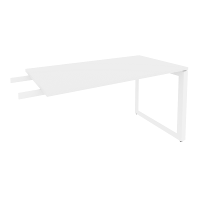 Onix Direct Брифинг-приставка на О-образном м/к O.MO-BR-13 Белый Бриллиант/Металл Белый 1380*720*750