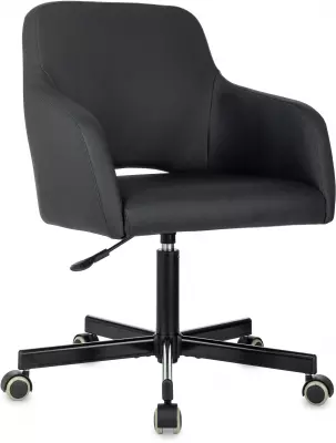 Кресло Бюрократ CH-380M черный экокожа крестов. металл