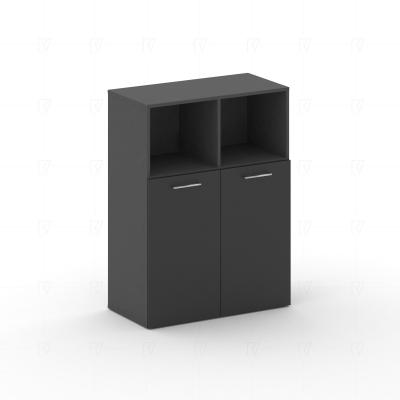 Cross Шкаф широкий средний CRF.ST-201 Черный/Базальт 896*460*1202