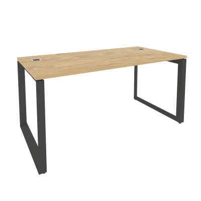 Onix Direct Стол рабочий руководителя на О-образном м/к O.MO-SRR-4.8 Тиквуд Светлый/Металл Антрацит