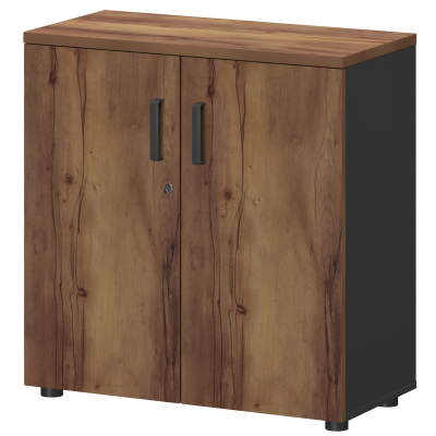 Шкаф Смарт СМШ-28Д Тип2 Графит/Таксония (792x380x1214)