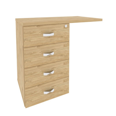 Onix Direct Тумба приставная (универсальная л/пр) O.TPU-4 Тиквуд Светлый 842*460*750