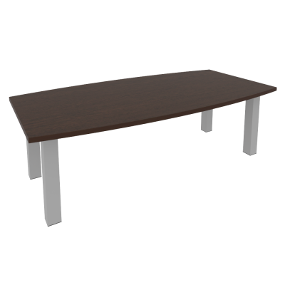 First Стол переговорный KPRG-1 Венге Цаво/Металл Серый 2400*1200*750