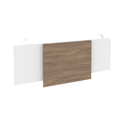 Onix Direct Царга стола руководителя O.M-CSR-3 Белый Бриллиант/Дуб Аризона/Металл Белый 1140*450*54