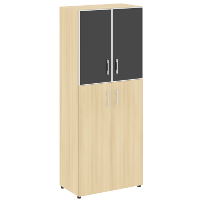 Yalta Шкаф LT.ST-1.7 R black Акация Лорка/Стекло Black 800*450*1987