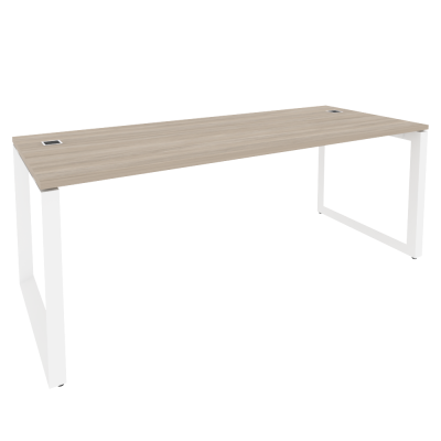 Onix Direct Стол рабочий руководителя на О-образном м/к O.MO-SRR-6.8 Дуб Аттик/Металл Белый 1980*800