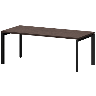 Стол руководителя на металлокаркасе КТМ-20.38 Дуб венге 2000x900x750 Акцент