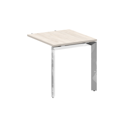 Onix Direct Lux Брифинг-приставка П-обр. м/к M-O.MP-BR-7 Денвер Светлый/Нержавеющая Сталь/Хром 780*7