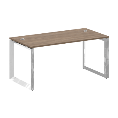Onix Direct Lux Стол руководителя О-обр. м/к M-O.MO-SRR-4.8 Дуб Аризона/Нержавеющая Сталь/Хром 1580*