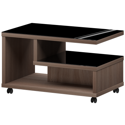 Стол журнальный Акцент КТ-10.38 Темный шимо (880x538x530)