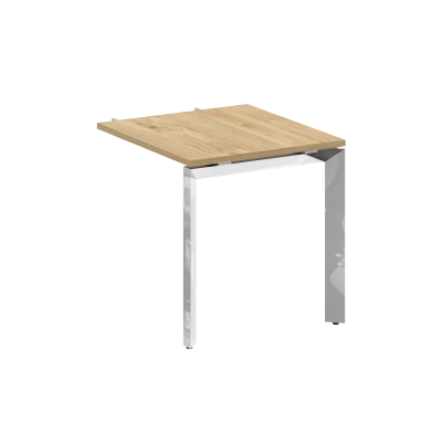 Onix Direct Lux Брифинг-приставка П-обр. м/к M-O.MP-BR-7 Тиквуд Светлый/Нержавеющая Сталь/Хром 780*7