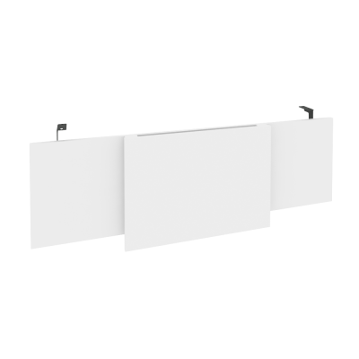 Onix Direct Царга стола руководителя O.M-CSR-4 Белый Бриллиант/Металл Антрацит 1340*450*54