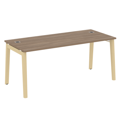 Onix Wood Direct Стол руководителя OW.SRR-5.8 Дуб Аризона/Дуб Светлый/Металл Белый 1780*800*750