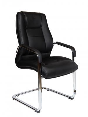 Кресло офисное / Bern CF  black / черная экокожа