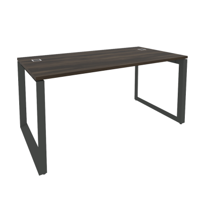 Onix Direct Стол рабочий руководителя на О-образном м/к O.MO-SRR-4.8 Дуб Мали/Металл Антрацит 1580*8