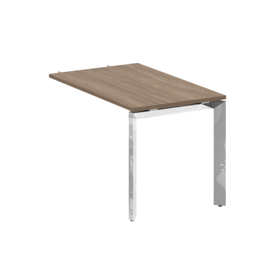 Onix Direct Lux Брифинг-приставка П-обр. м/к M-O.MP-BR-11 Дуб Аризона/Нержавеющая Сталь/Хром 1180*72