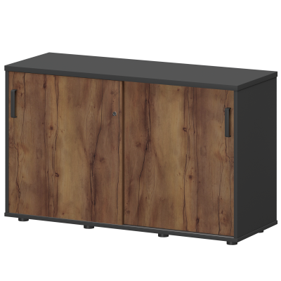 Тумба-купе Смарт СМТ-12К Тип1 Графит/Таксония (1236x444x750)